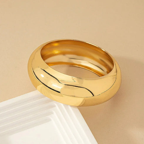 XIALUOKE Vintage Hyperbole Geometric Wide-face Bangles for Women